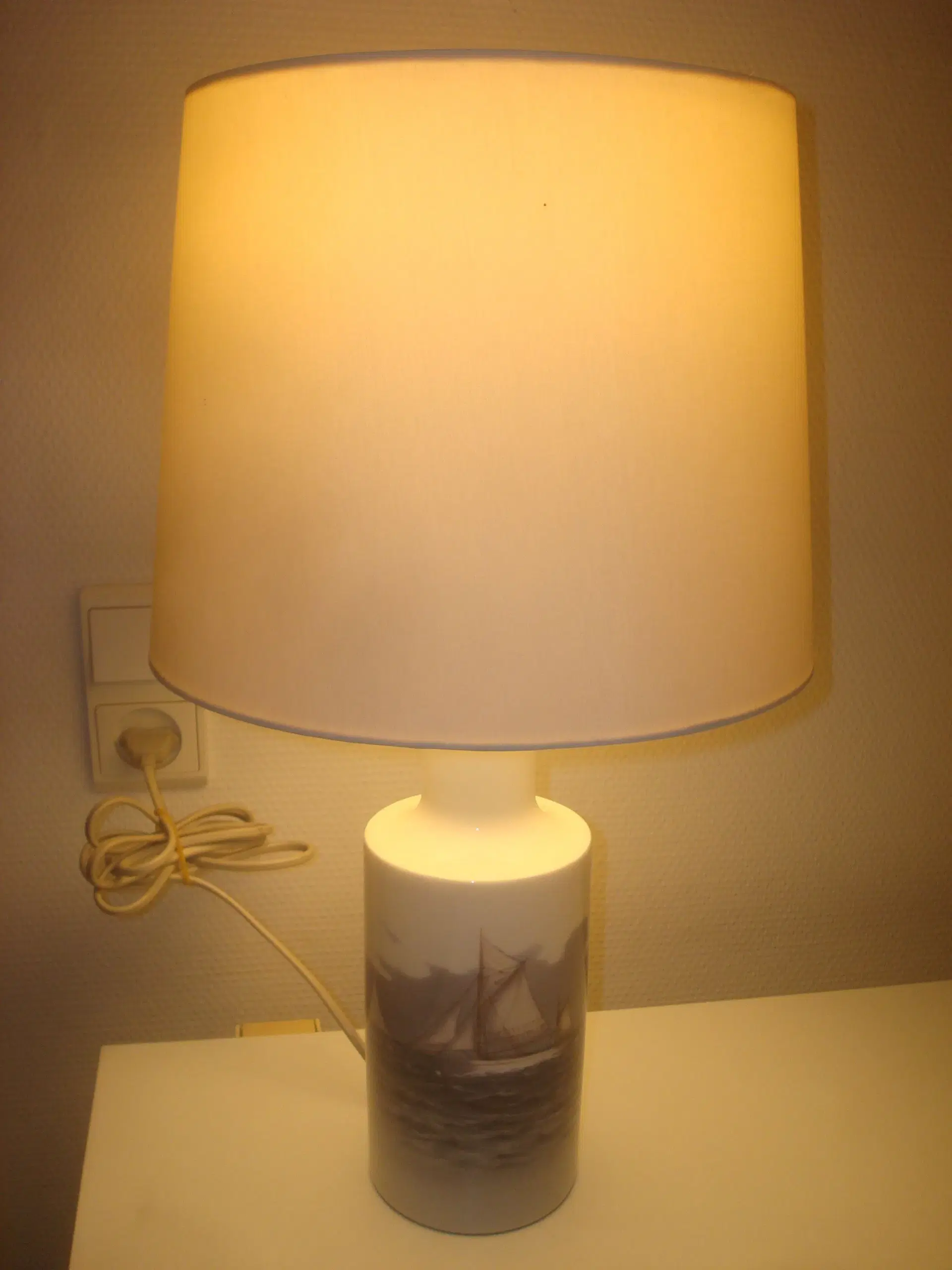 KGL bordlampe m/sejlskib nr 4622 flot