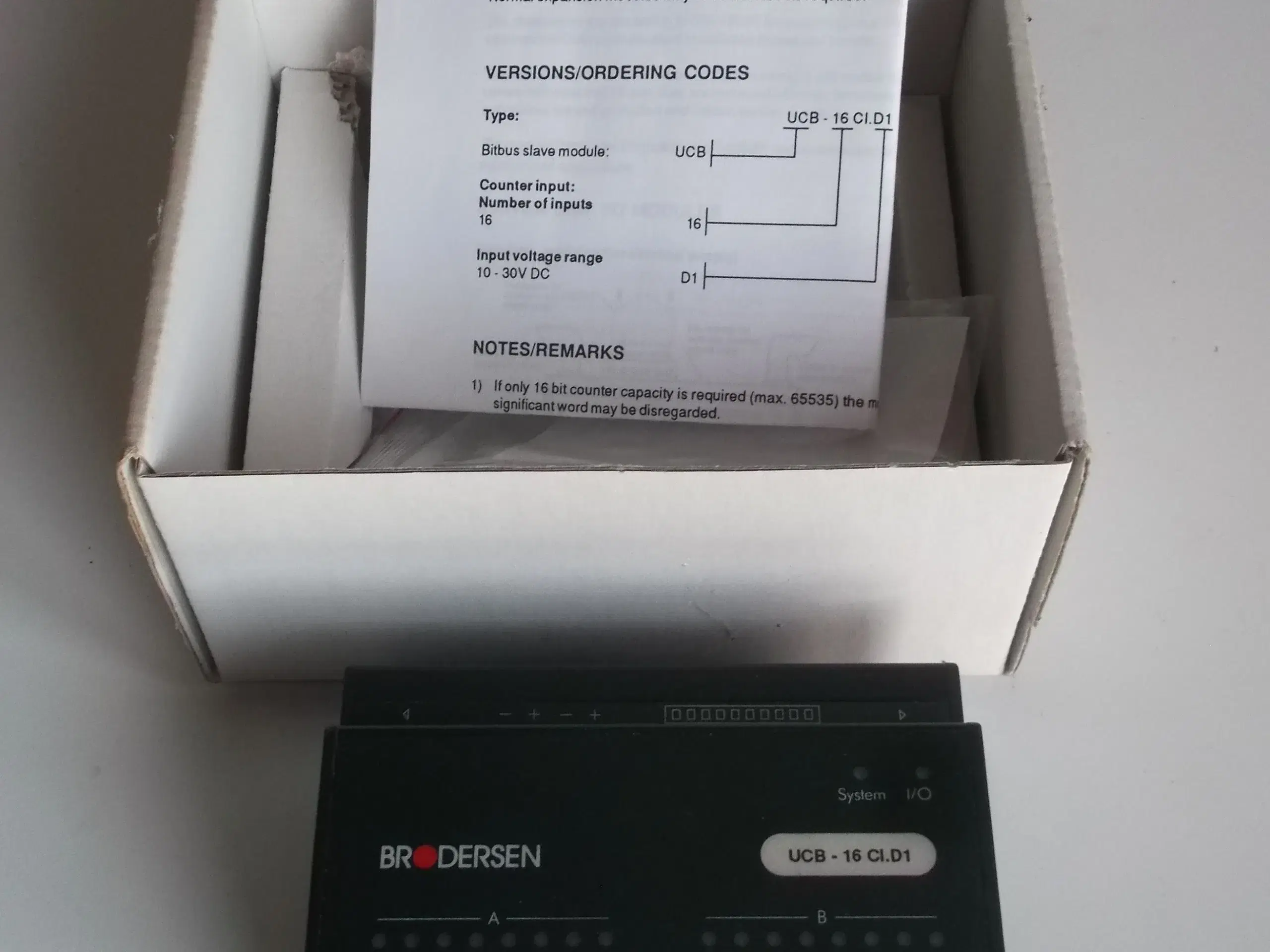 Brodersen Controls Bitbus Counter modul 16DI