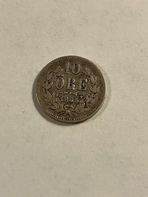 10 øre 1865 Sweden