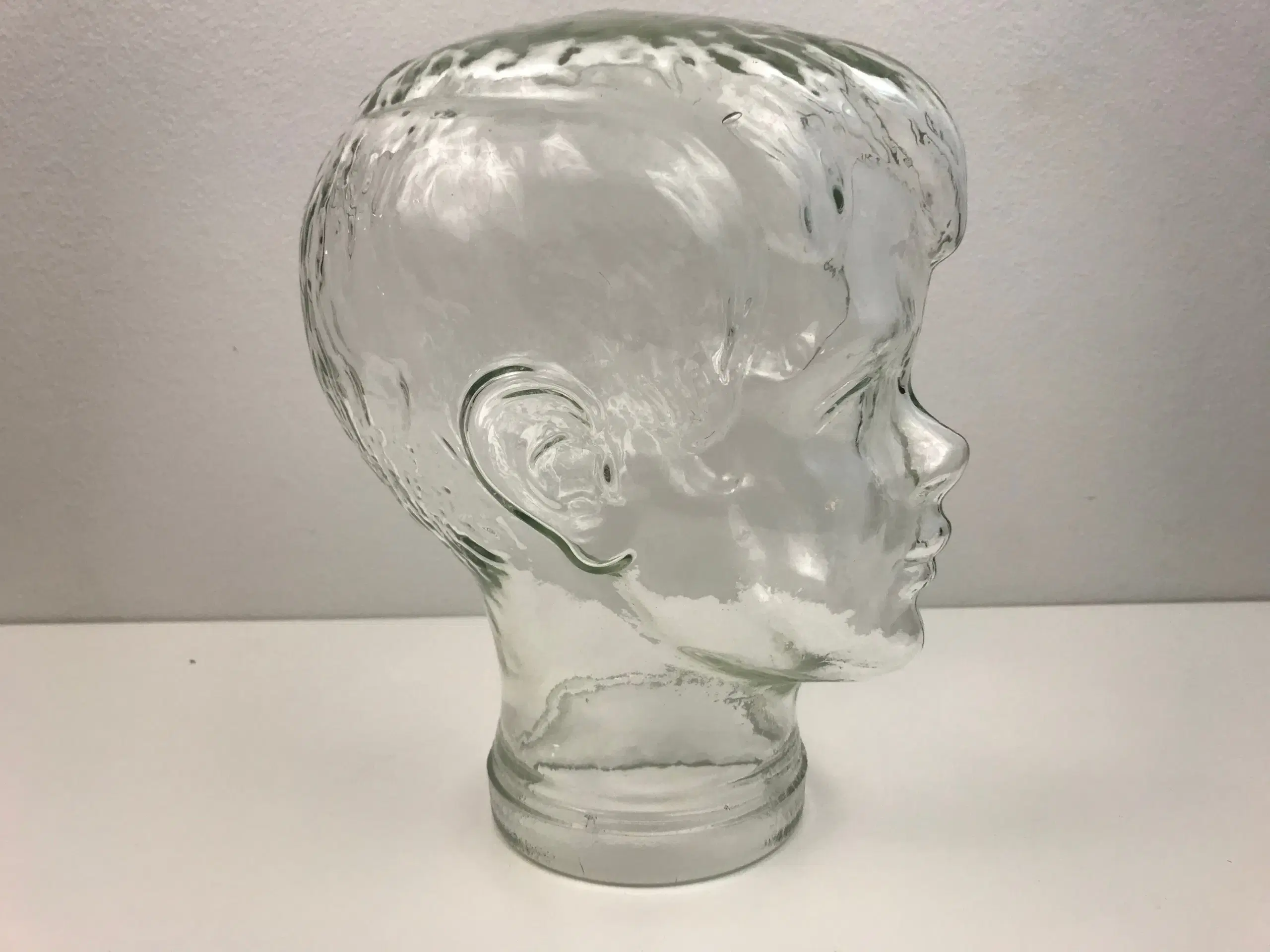 Glasfigur / Glas-hoved (dreng)