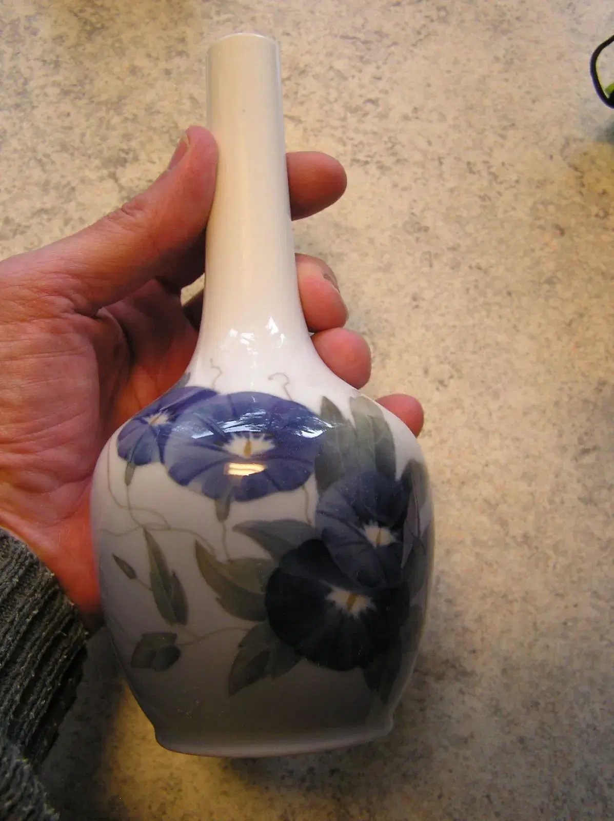 Vase 20 cm Royal Cop Blå snerle