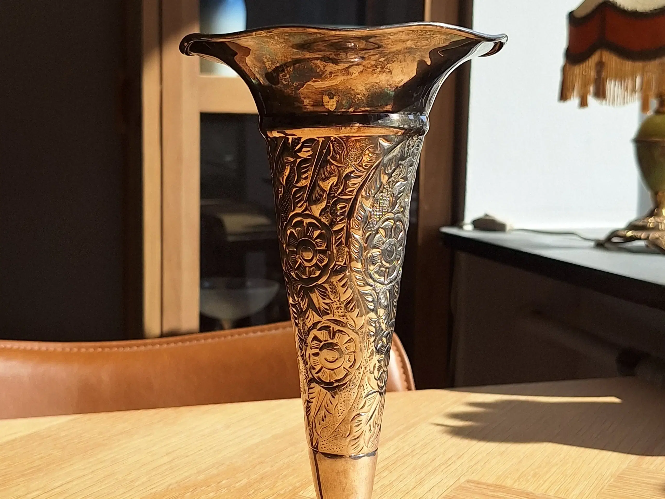 Vase I pletsølv