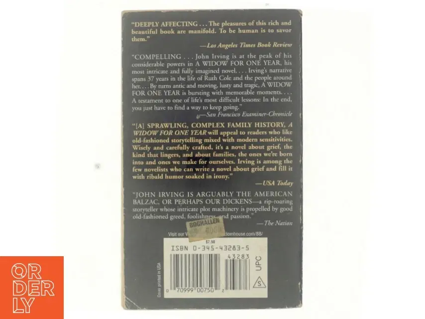 A widow for one year af John Irving