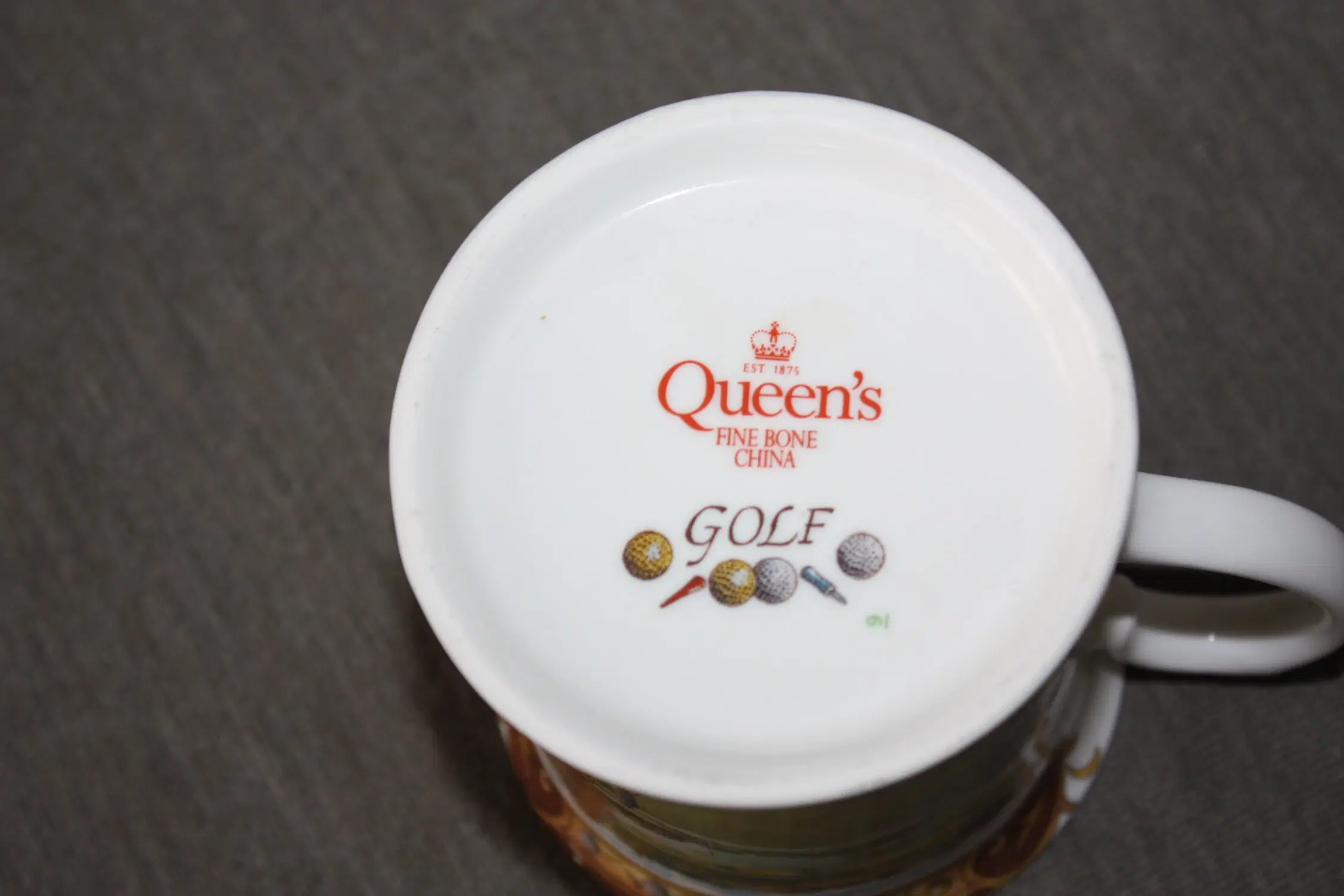 Queen’s Fine Bone China Golf krus 2 stk