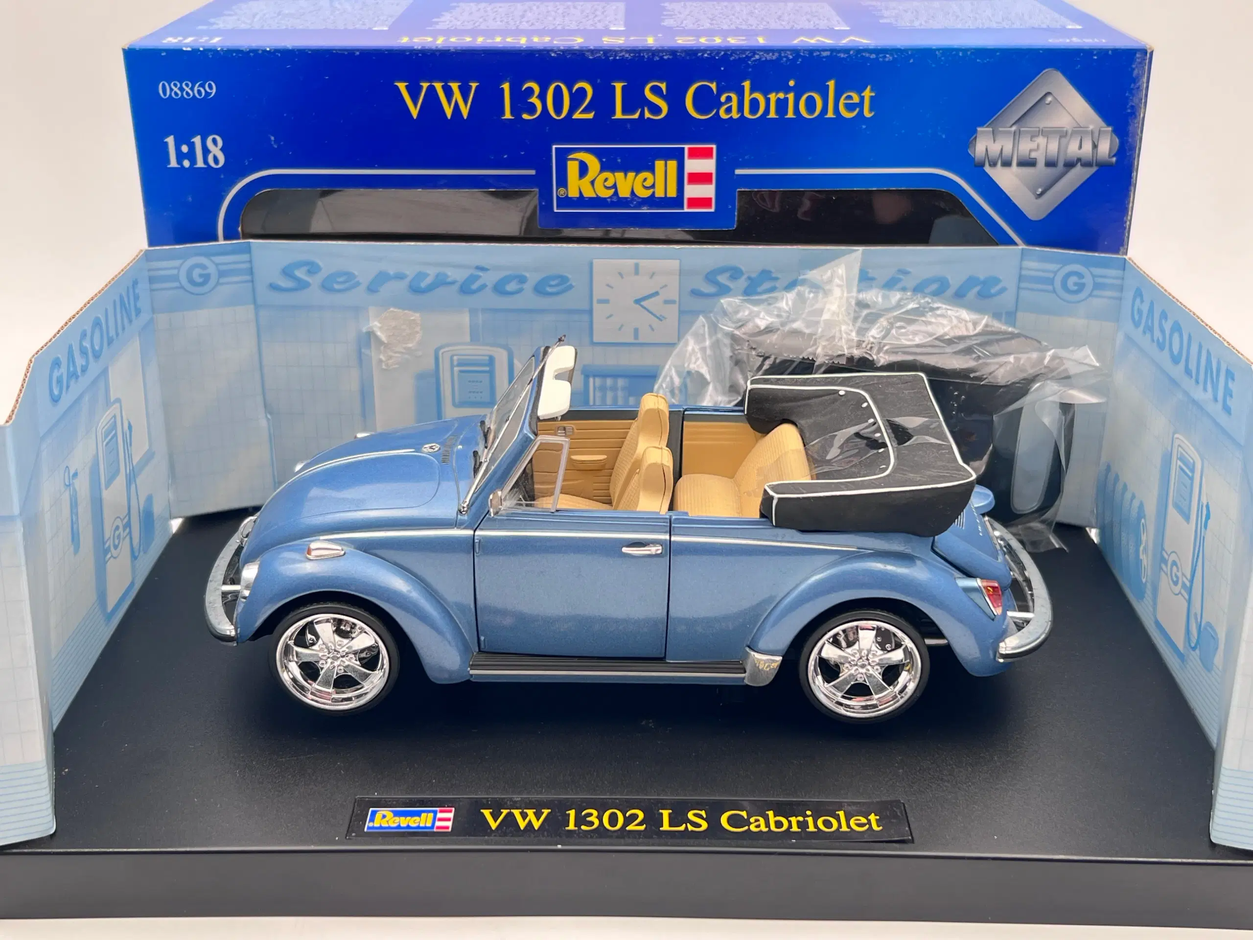 1970 VW 1302 LS Cabriolet - 1:18  Sjælden udbudt