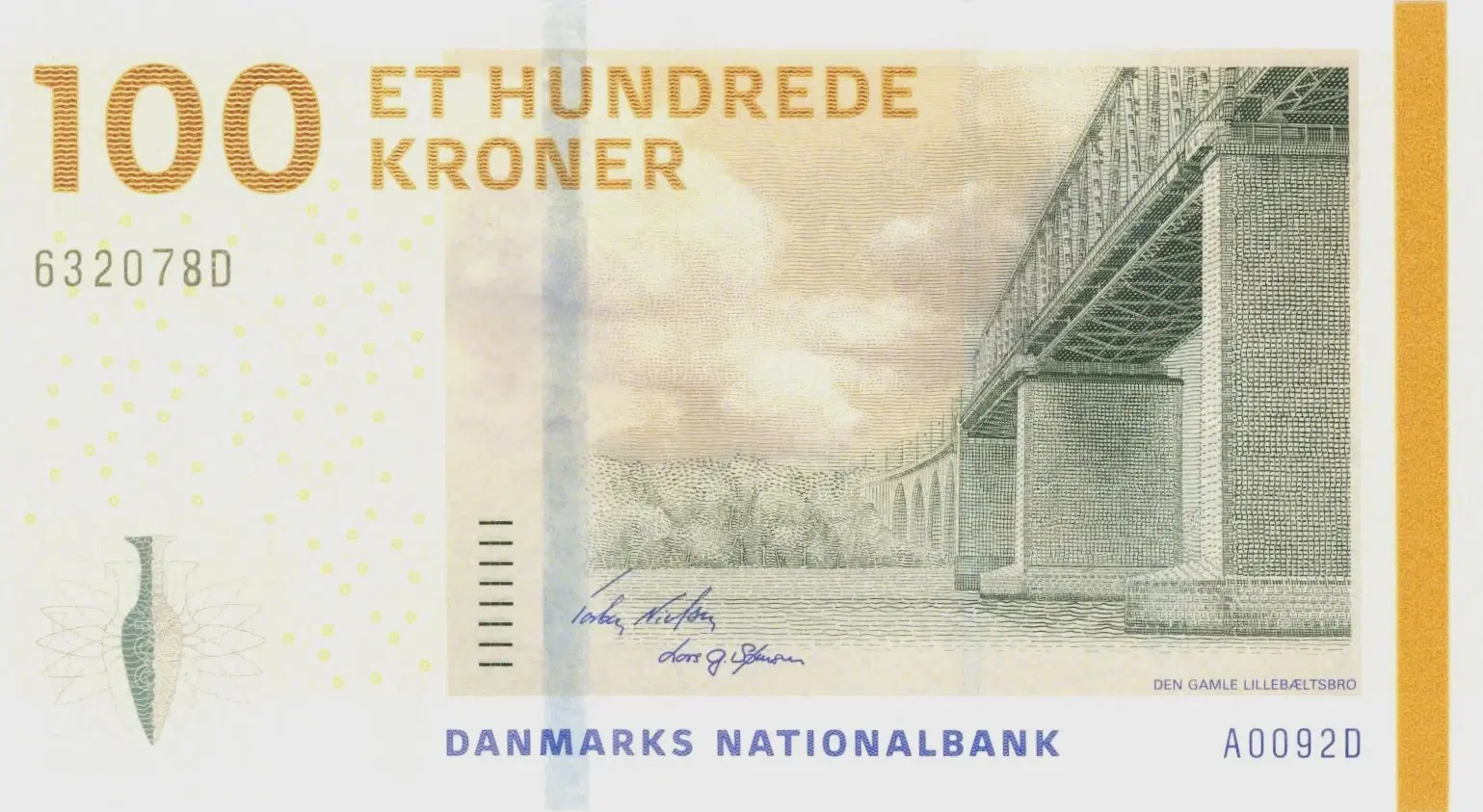 DK 100 kr seddel fra 2009