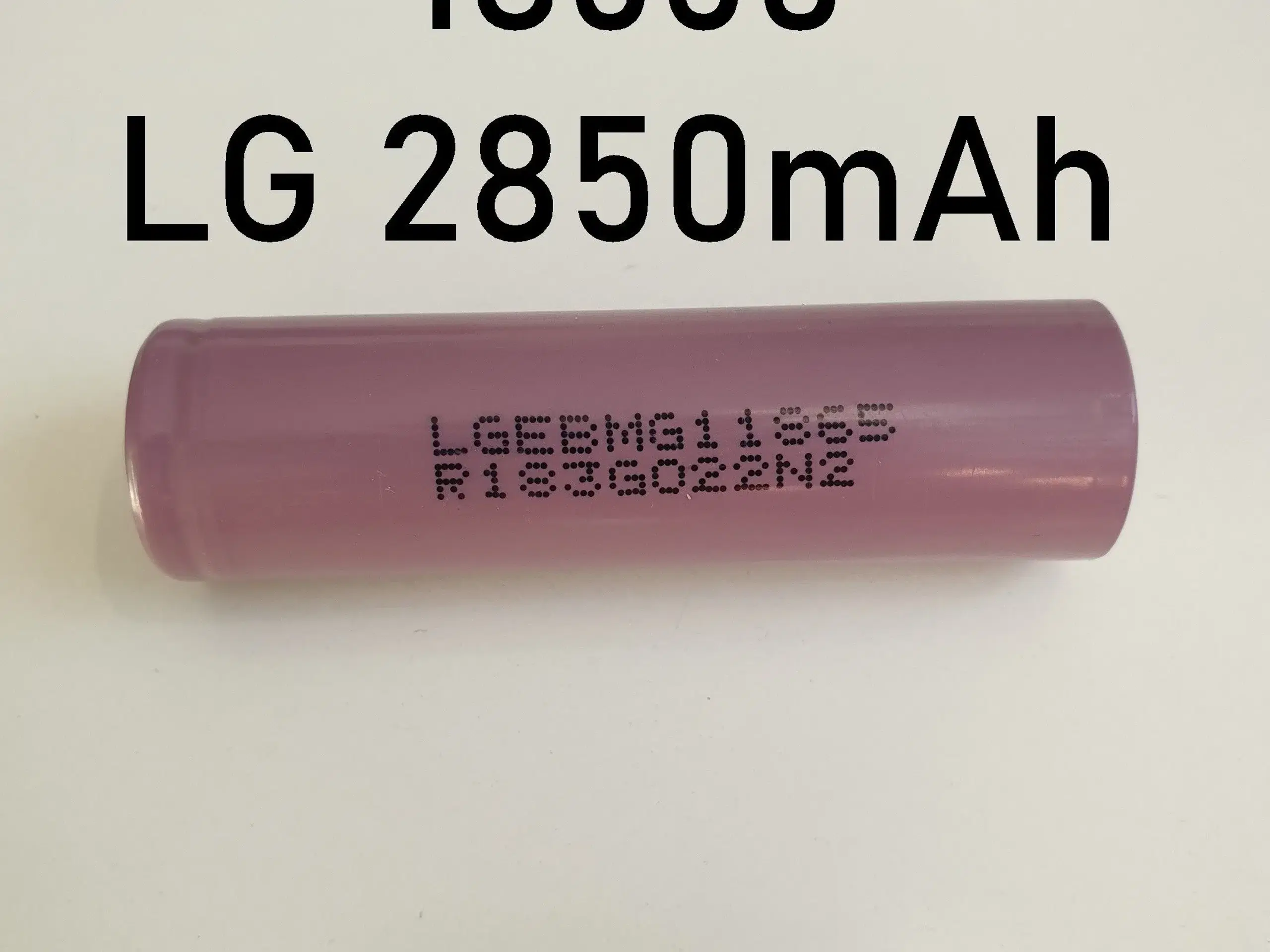 LG 18650 37V 2850mAh Genopladelige Li-ion Batteri