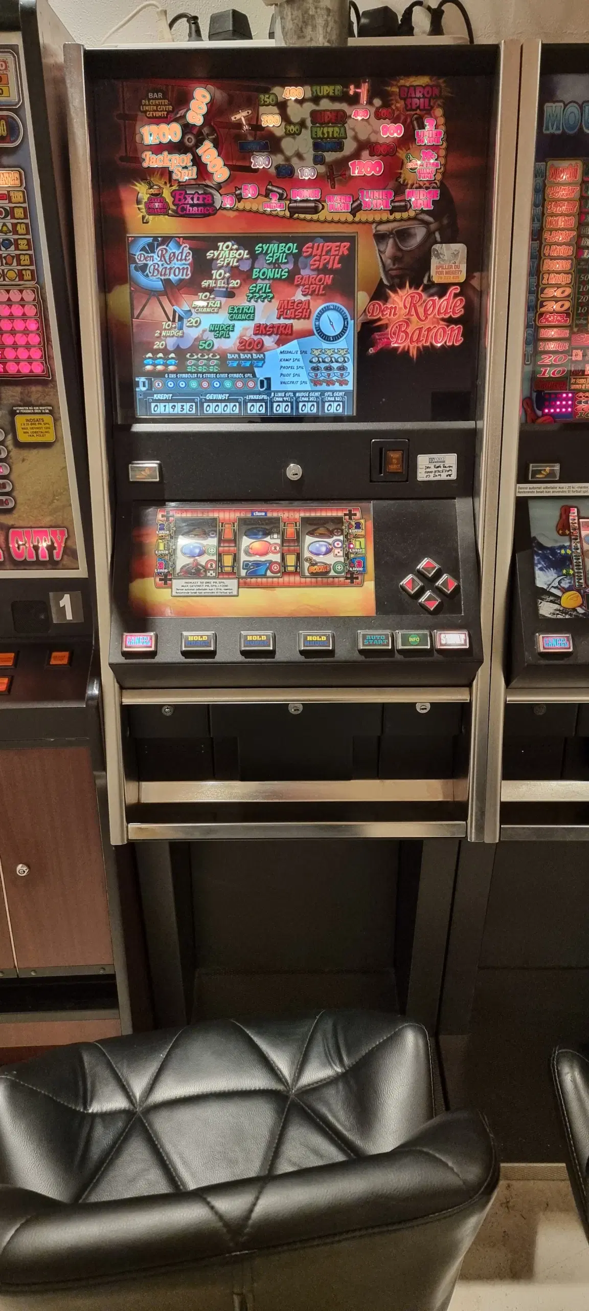 Den røde baron spilleautomat sælges