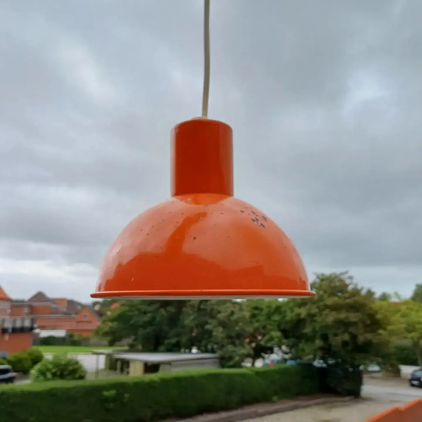 Orange retro loftslampe