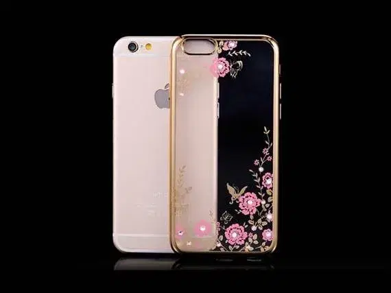 Guld silikone cover til iPhone 5 5s SE 6 6s 7 8 7+