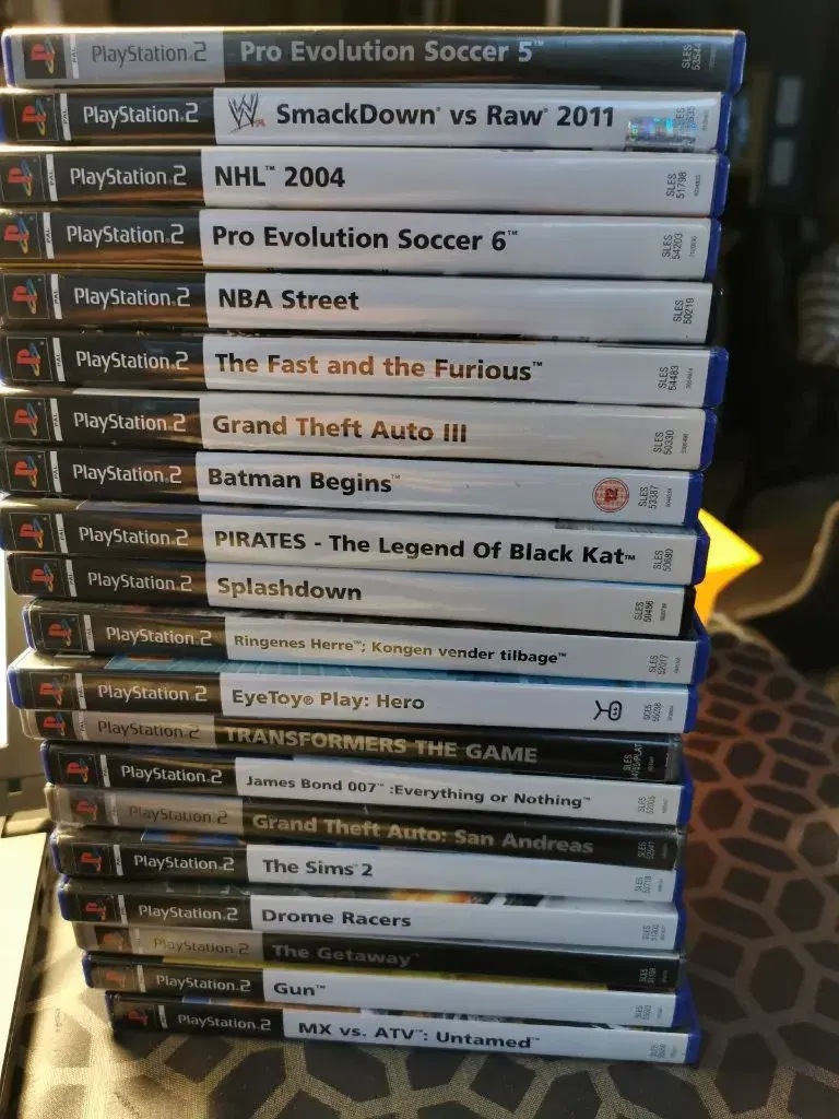 20 ps2 spil fra 35kr pr stk!