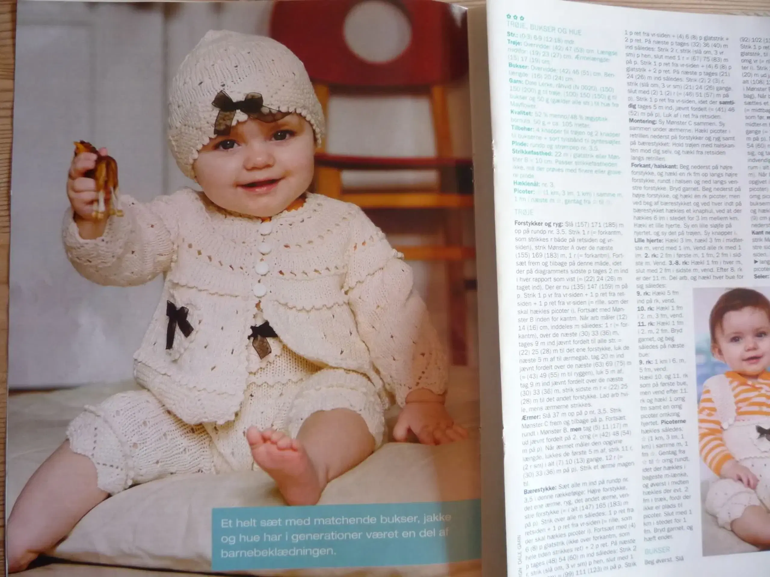 Klassisk babystrik og babyhækl