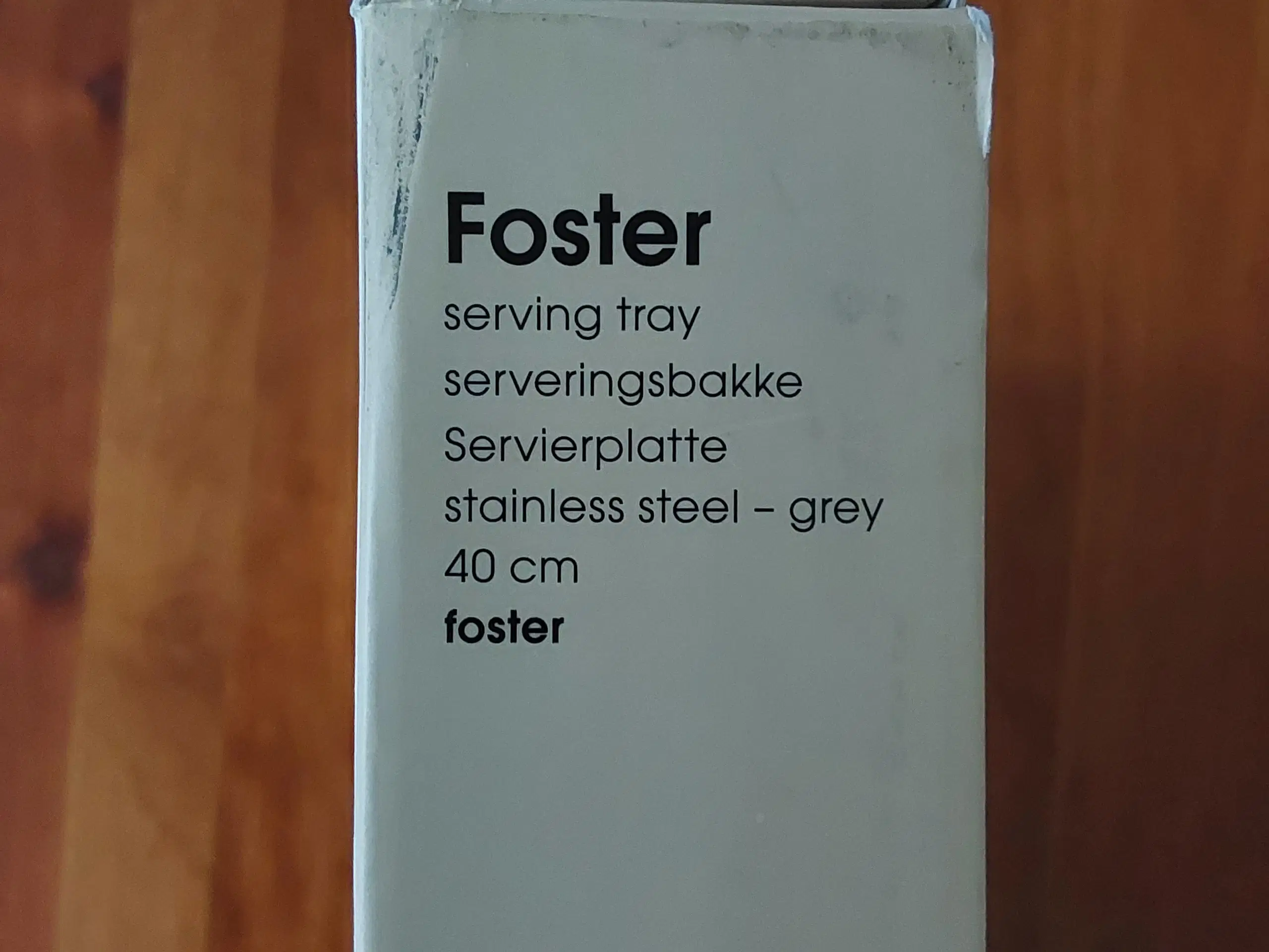 Stelton serveringsbakke "Foster" i stainless steel