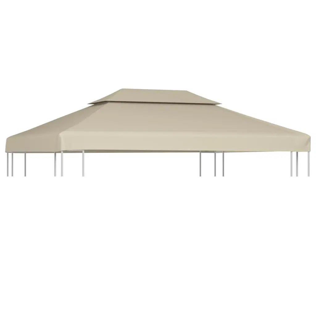 Baldakin til havepavillon 3x4 m 310 g/m² beige