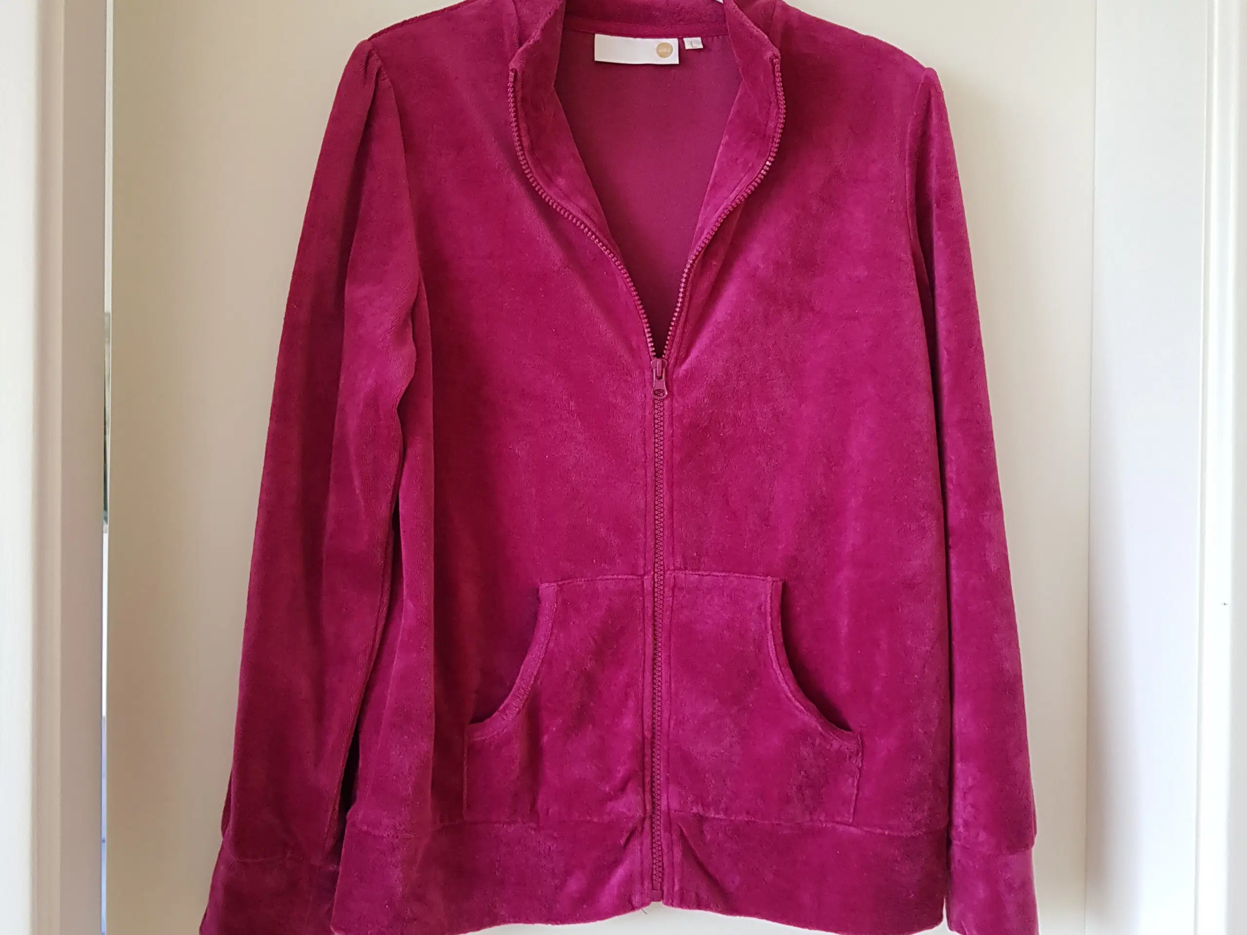 Cardigan lilla velour flot