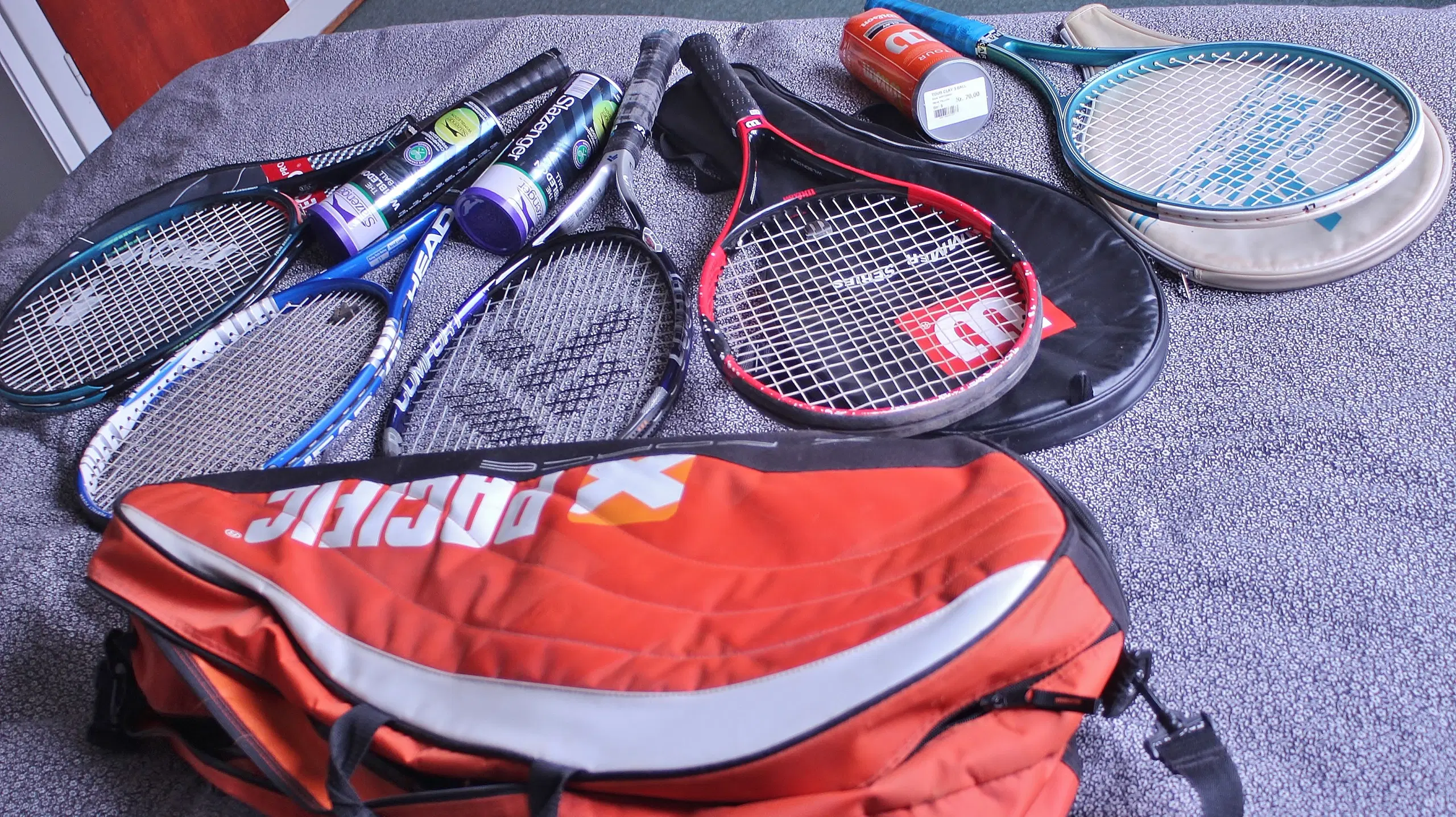 Tennis Ketchere taske og bolde