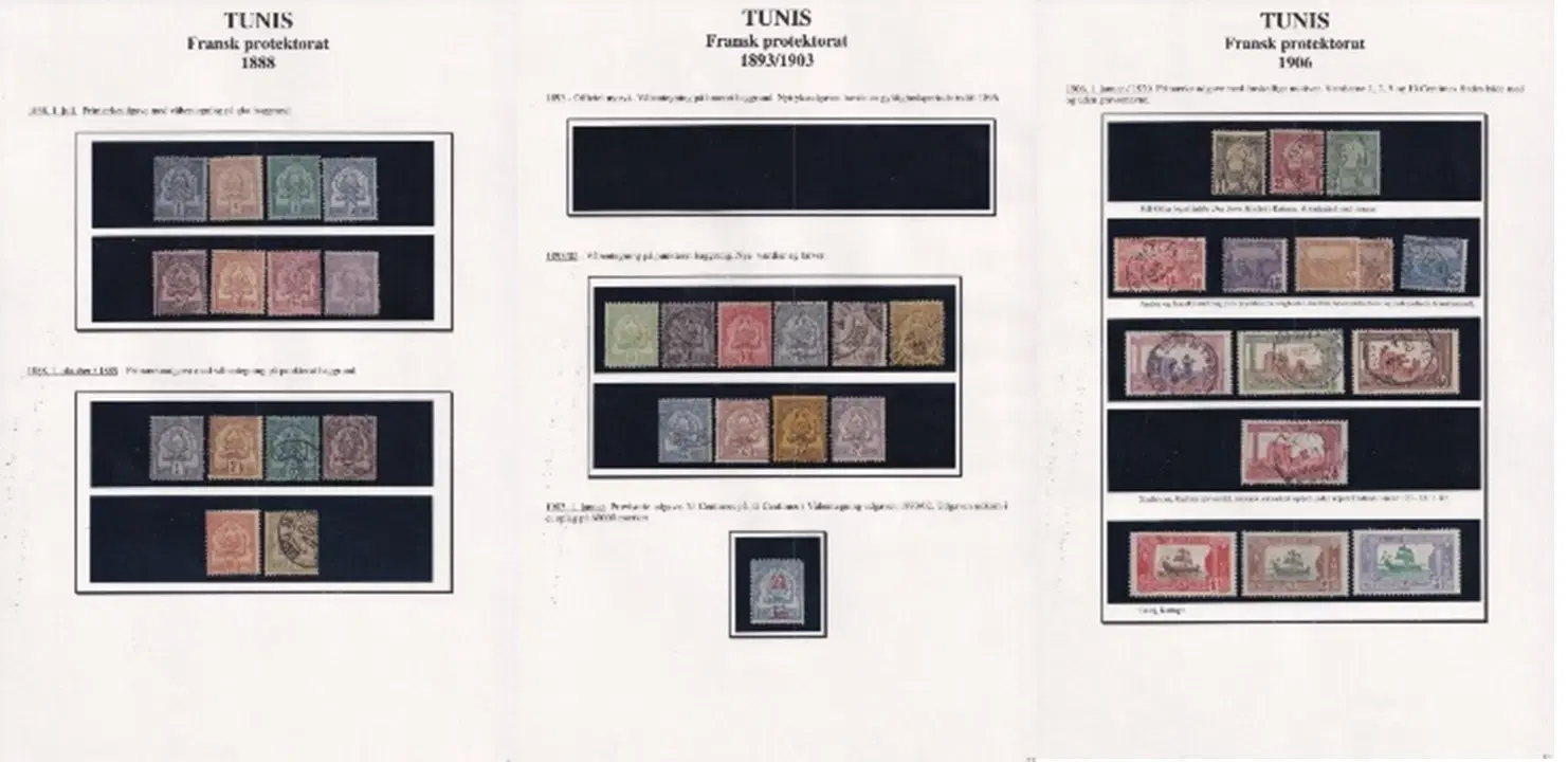 Frimækesamling Tunis (fr koloni) sælges