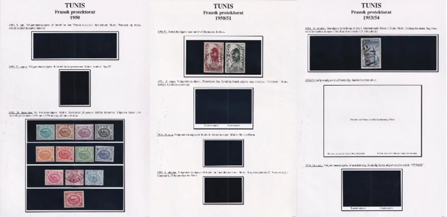 Frimækesamling Tunis (fr koloni) sælges