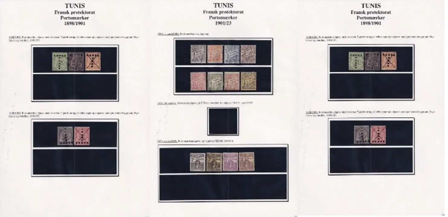 Frimækesamling Tunis (fr koloni) sælges