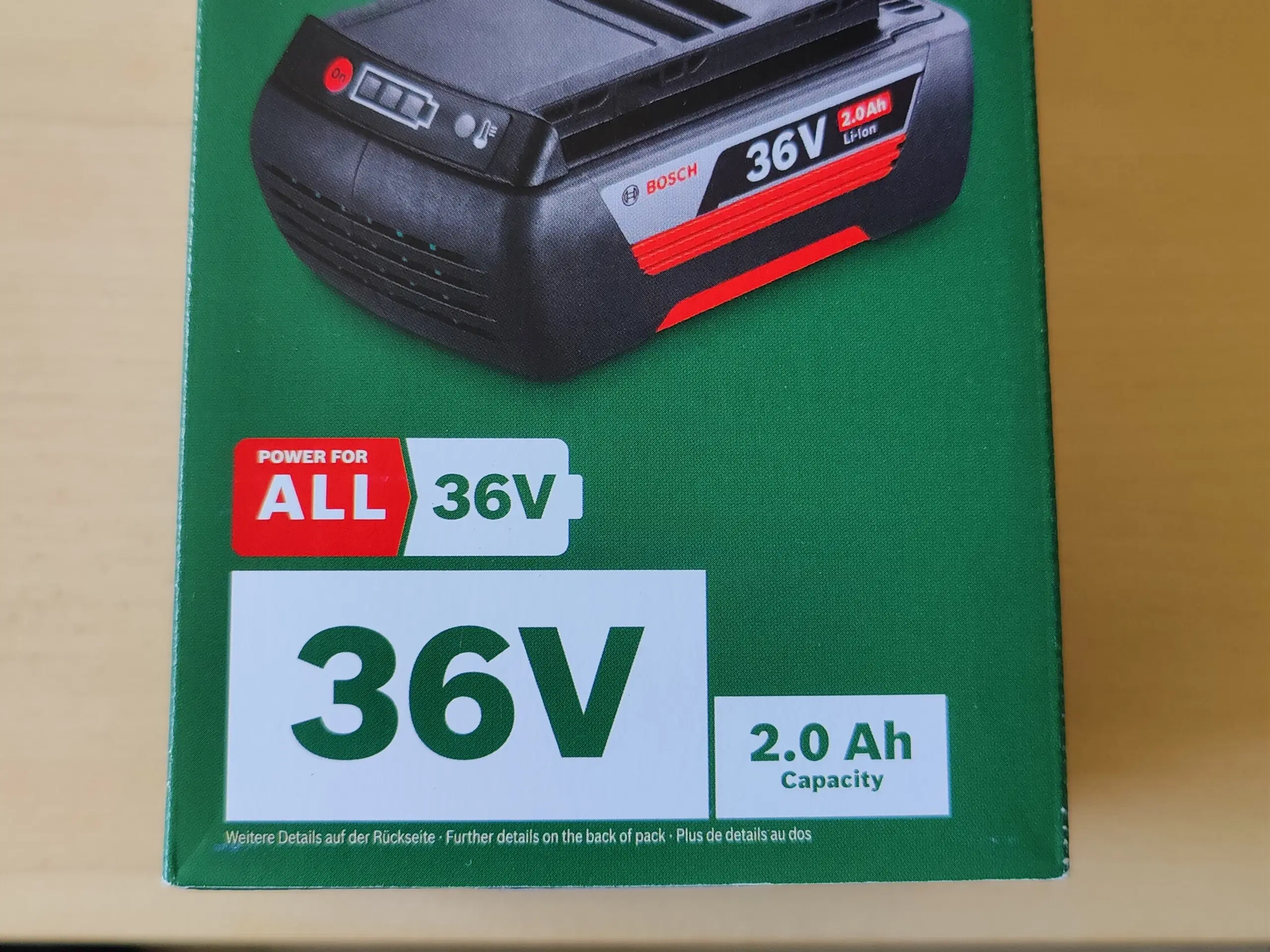 Batteri Bosch 36V 2Ah (Power for All)