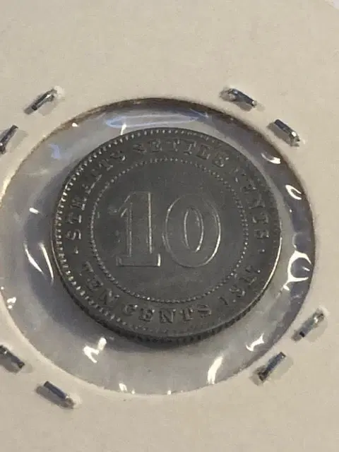 10 cents 1917 Straits Settlements