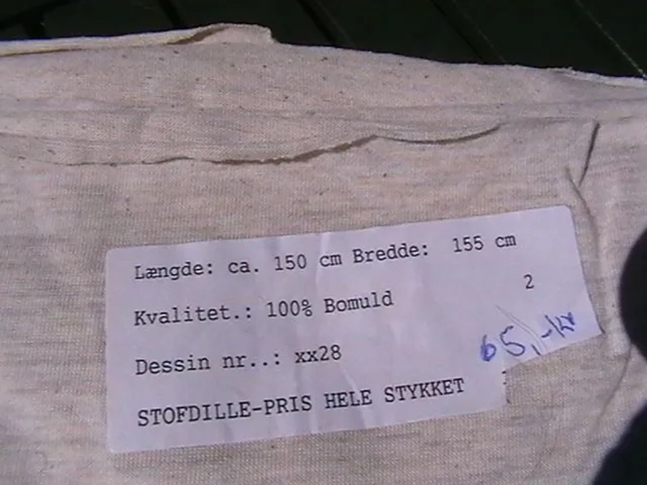 1 stk Jesie stof Bomuld65 kr