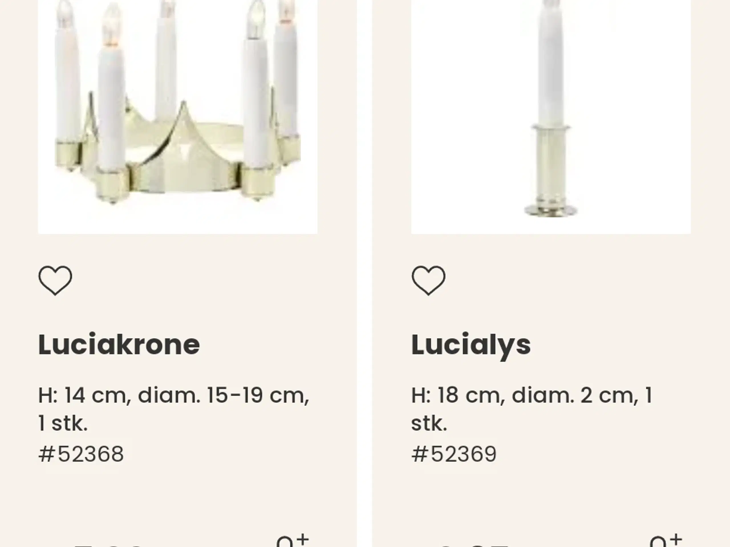 Lucia krone og 14 lys