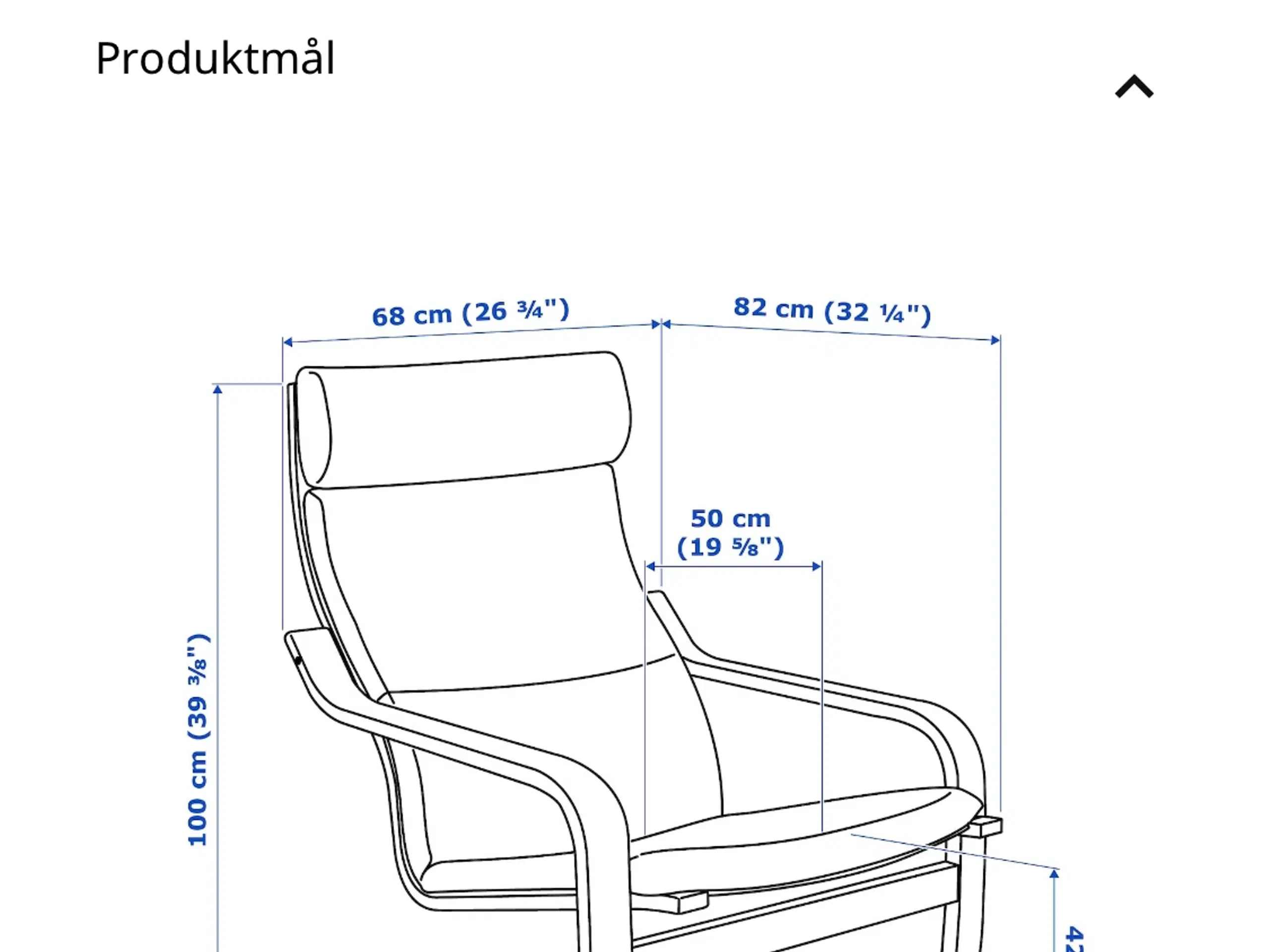 Dejlig lænestol Poäng fra Ikea