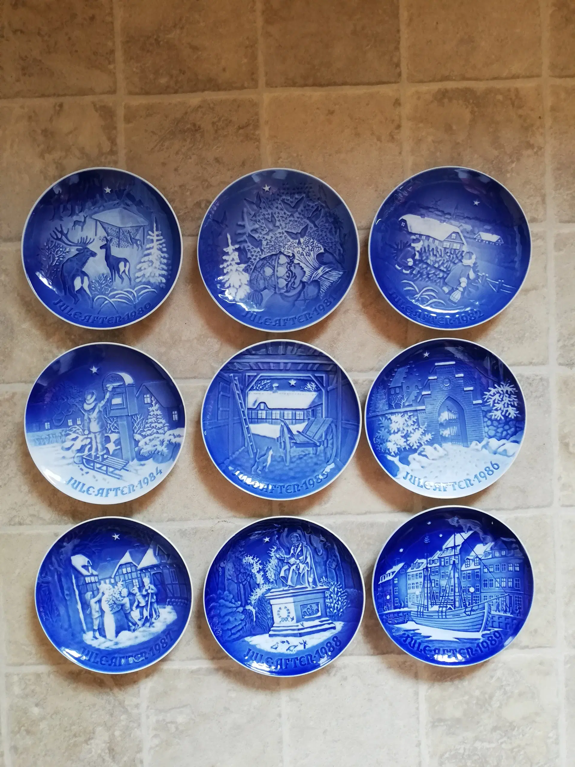 BG juleplatter 1980-1989