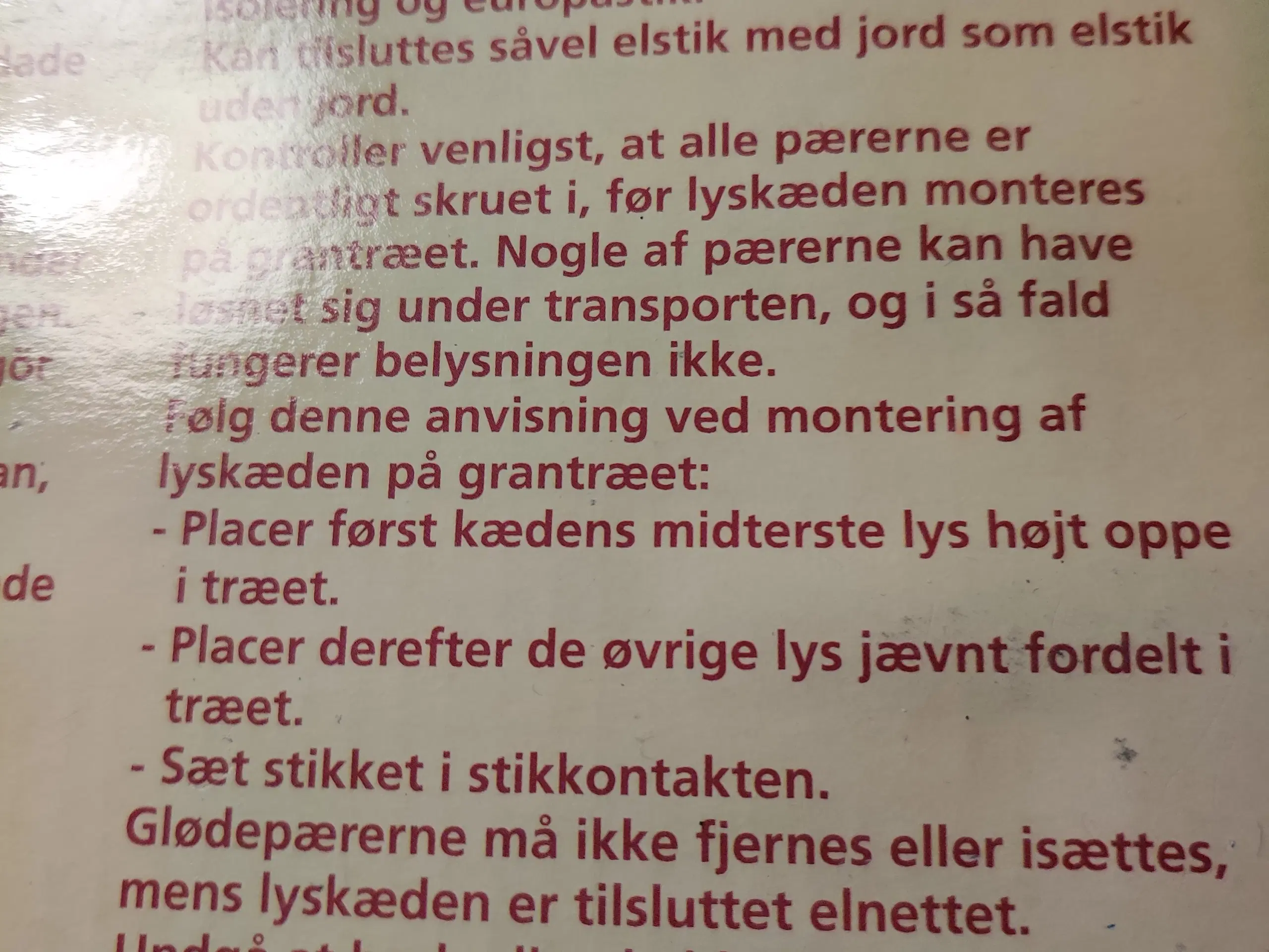 Juletræslyskæde