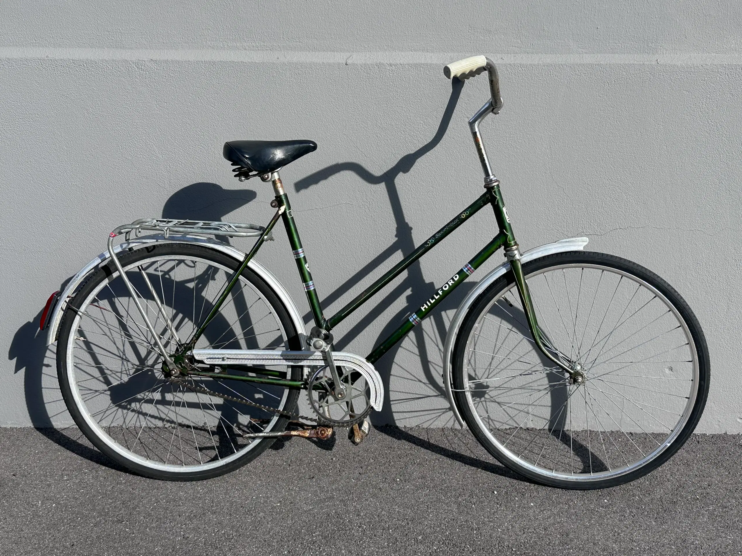 Mørkegrøn Hillford Sport Lux retro damecykel