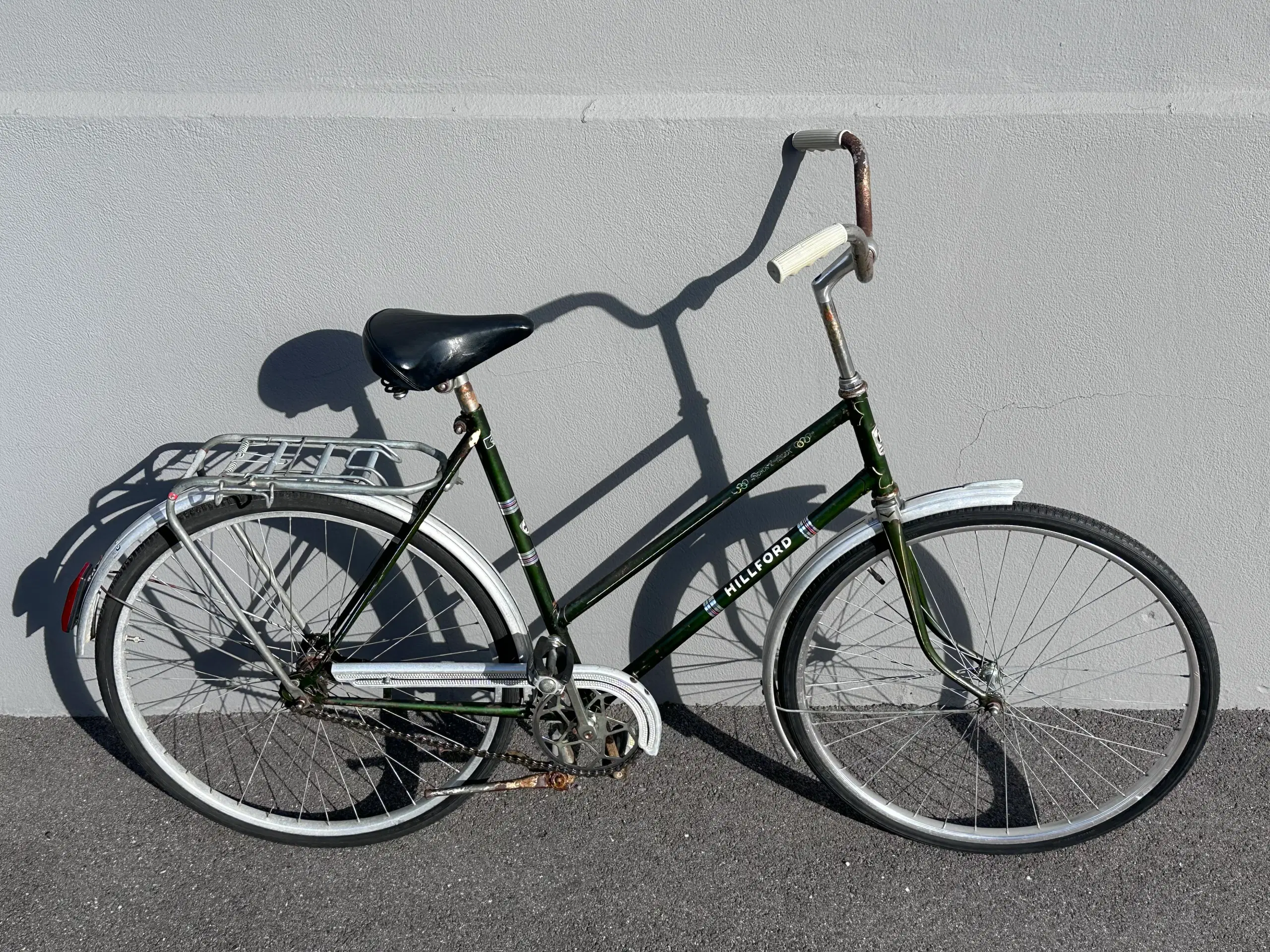 Mørkegrøn Hillford Sport Lux retro damecykel