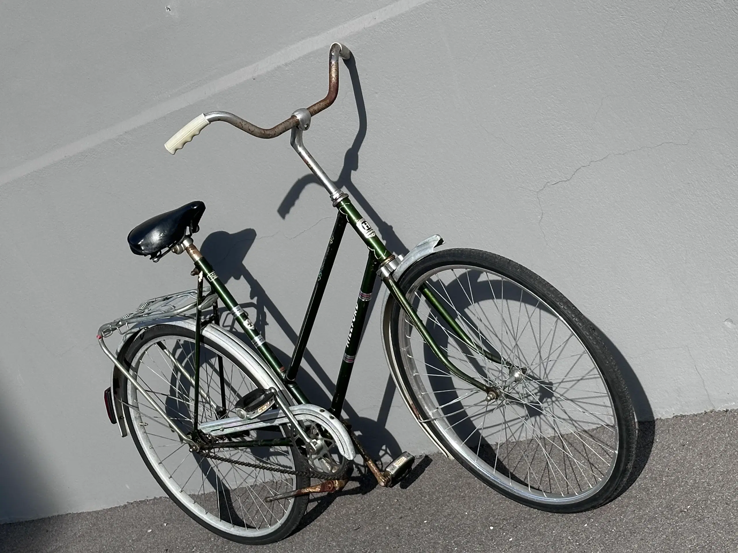 Mørkegrøn Hillford Sport Lux retro damecykel