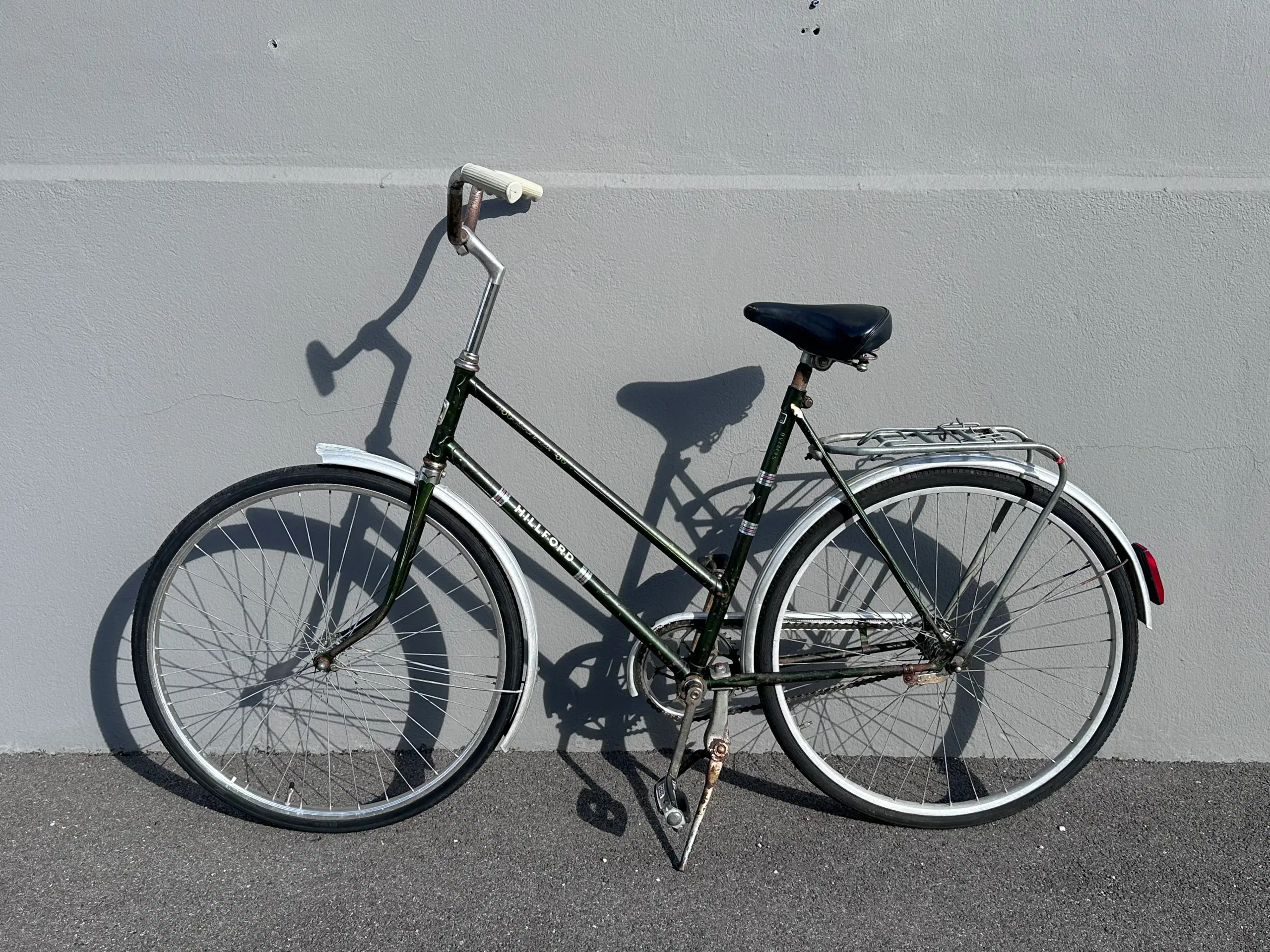 Mørkegrøn Hillford Sport Lux retro damecykel