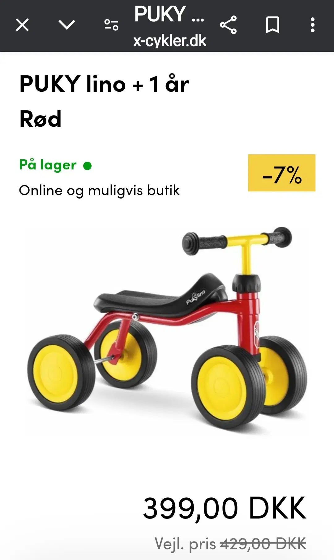 Puky løbecykel