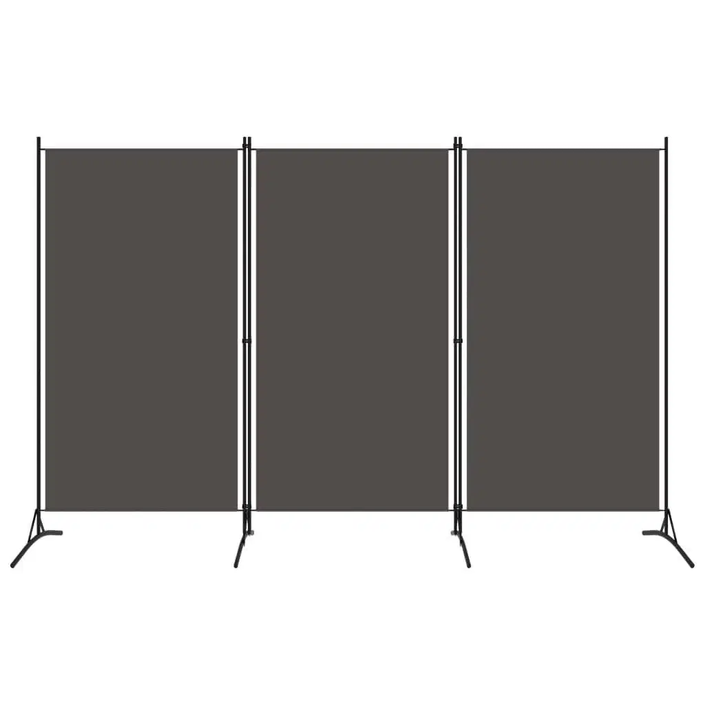 3-panels rumdeler 260 x 180 cm antracitgrå