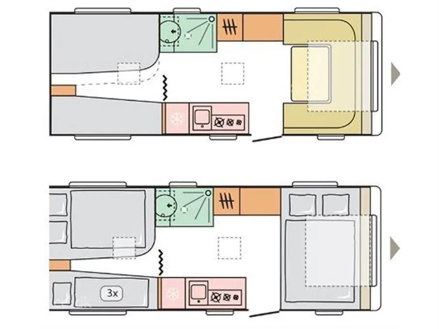 2023 - Adria Adora 593 UK   Adria Adora 593 Uk 3 køjer  årg 2023 7 sovepladser 5 siddepladser