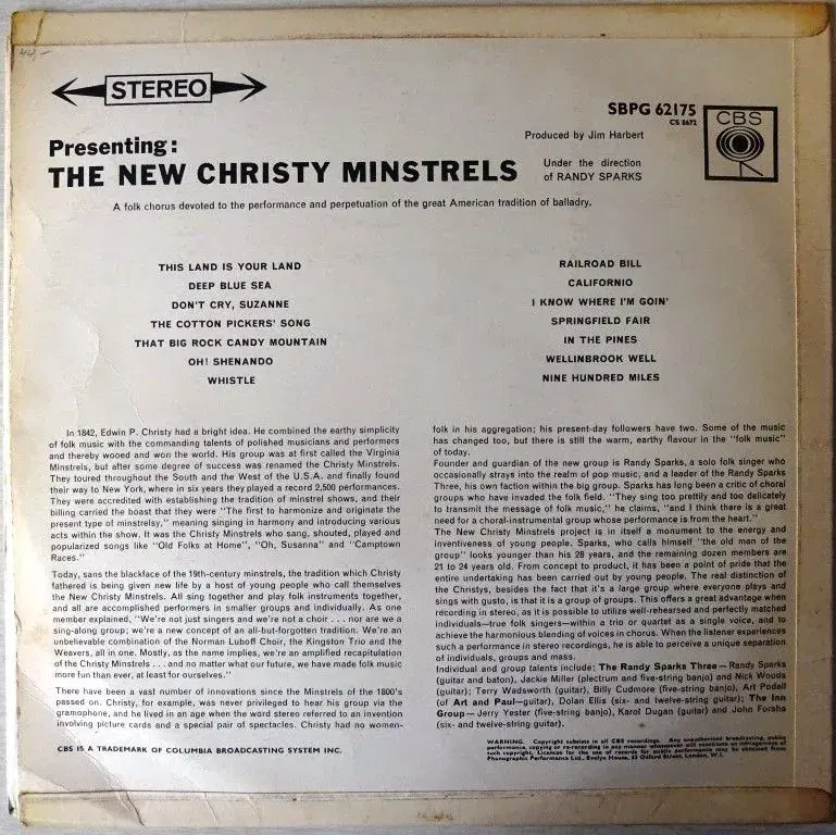 The New Christy Minstrels Vinyl Lp