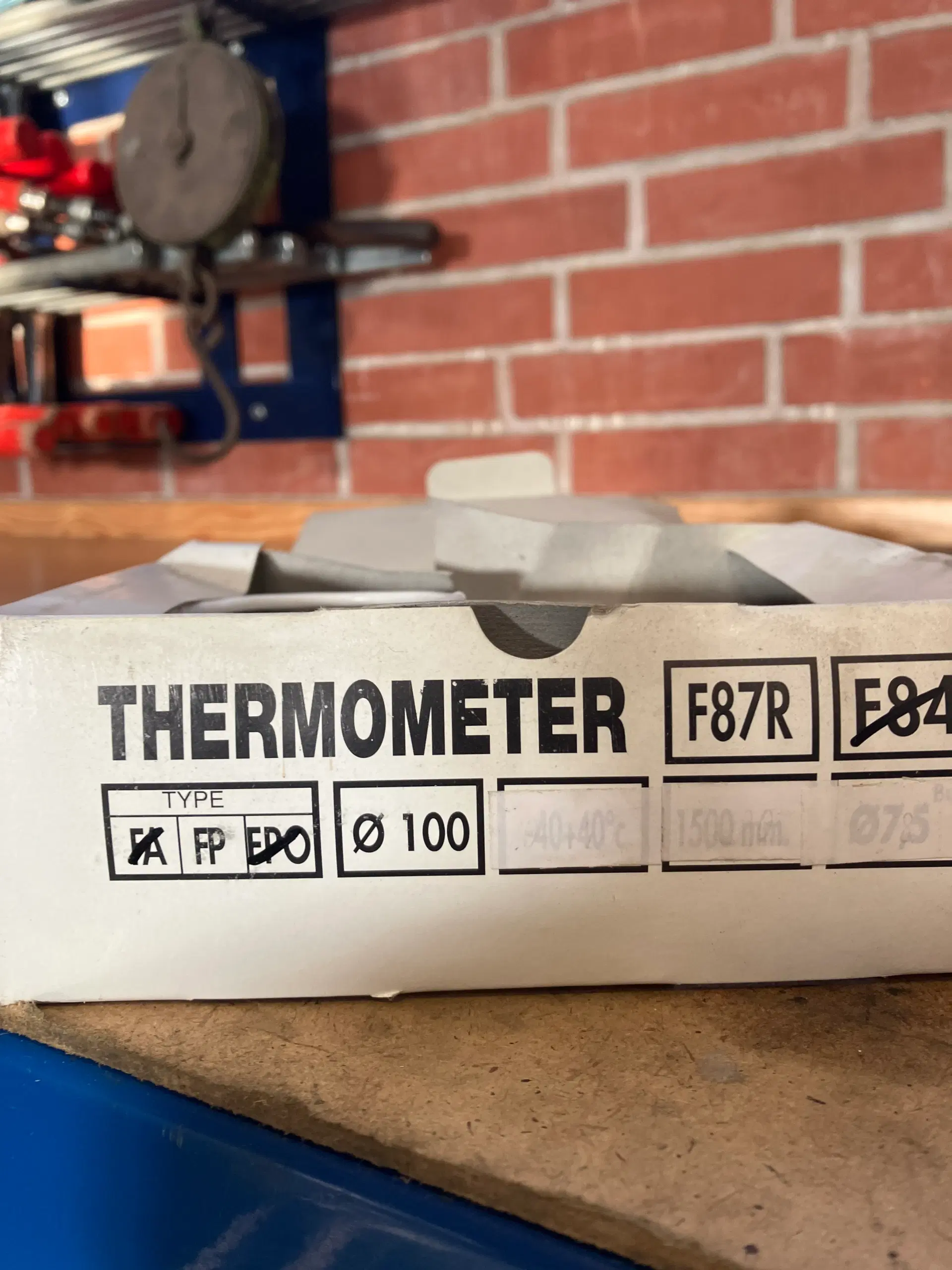 Termometer 0-120 grader