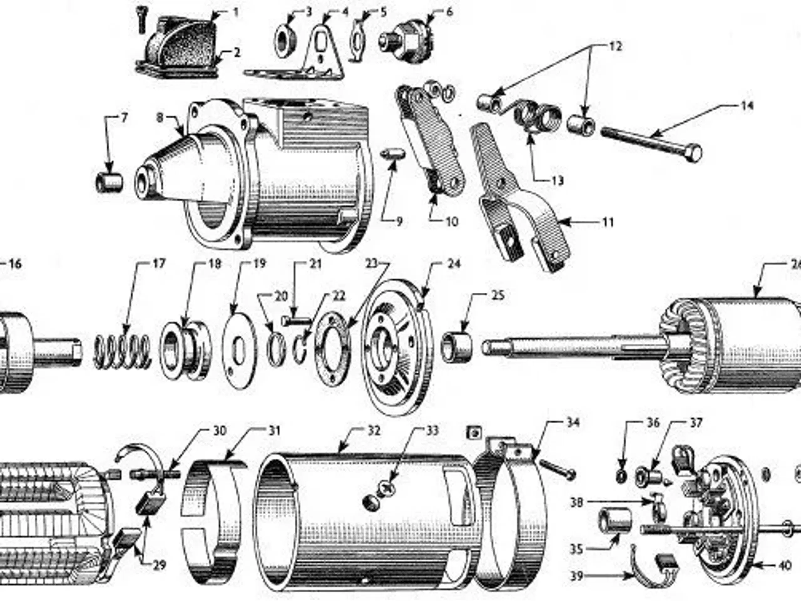 Fordson Dexta diesel: Starter søges