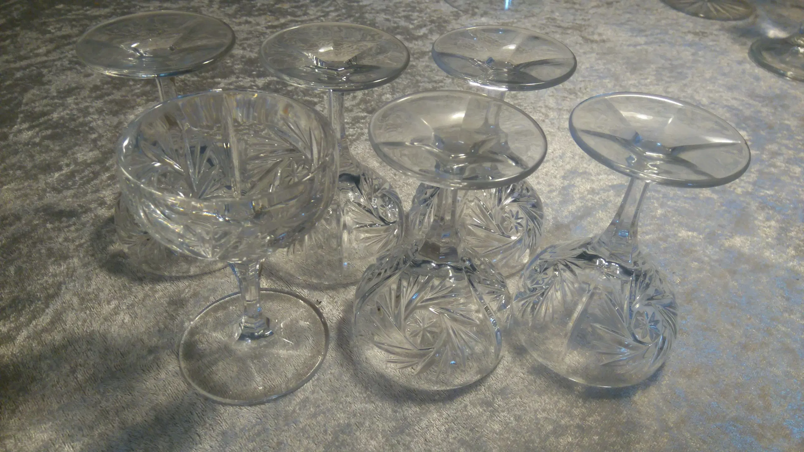 6 sherry krystal glas
