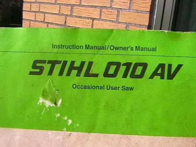 STIHL 010 AV Instruction Manual