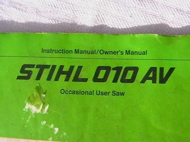 STIHL 010 AV Instruction Manual