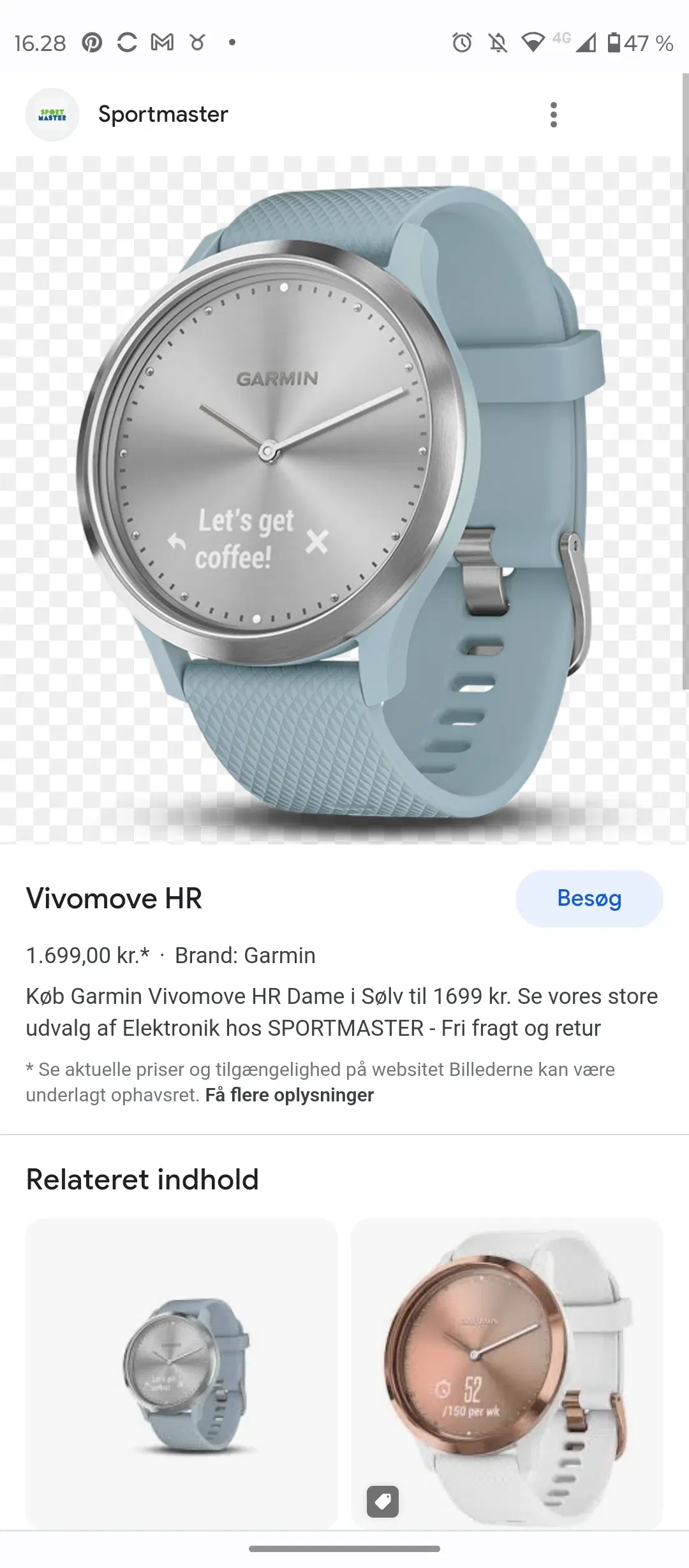 Garmin Vivomove HR