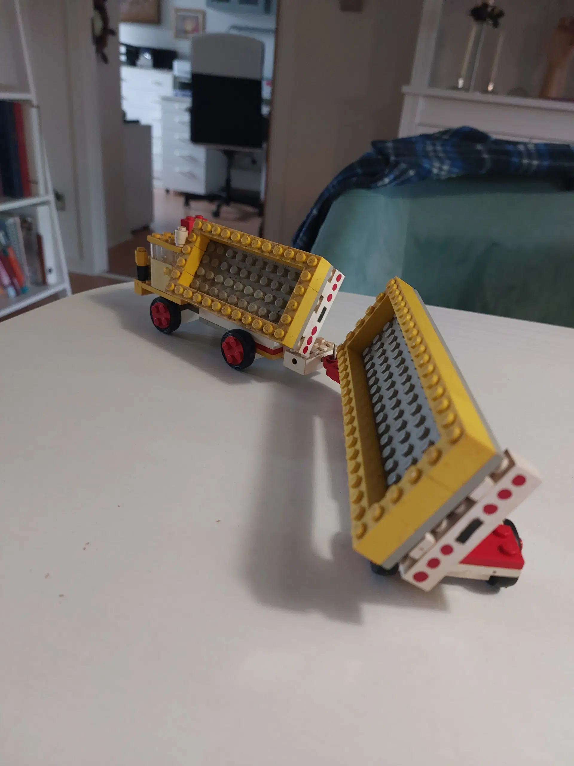 Retro hjemmelavet lego lastbil årgang ca 1975