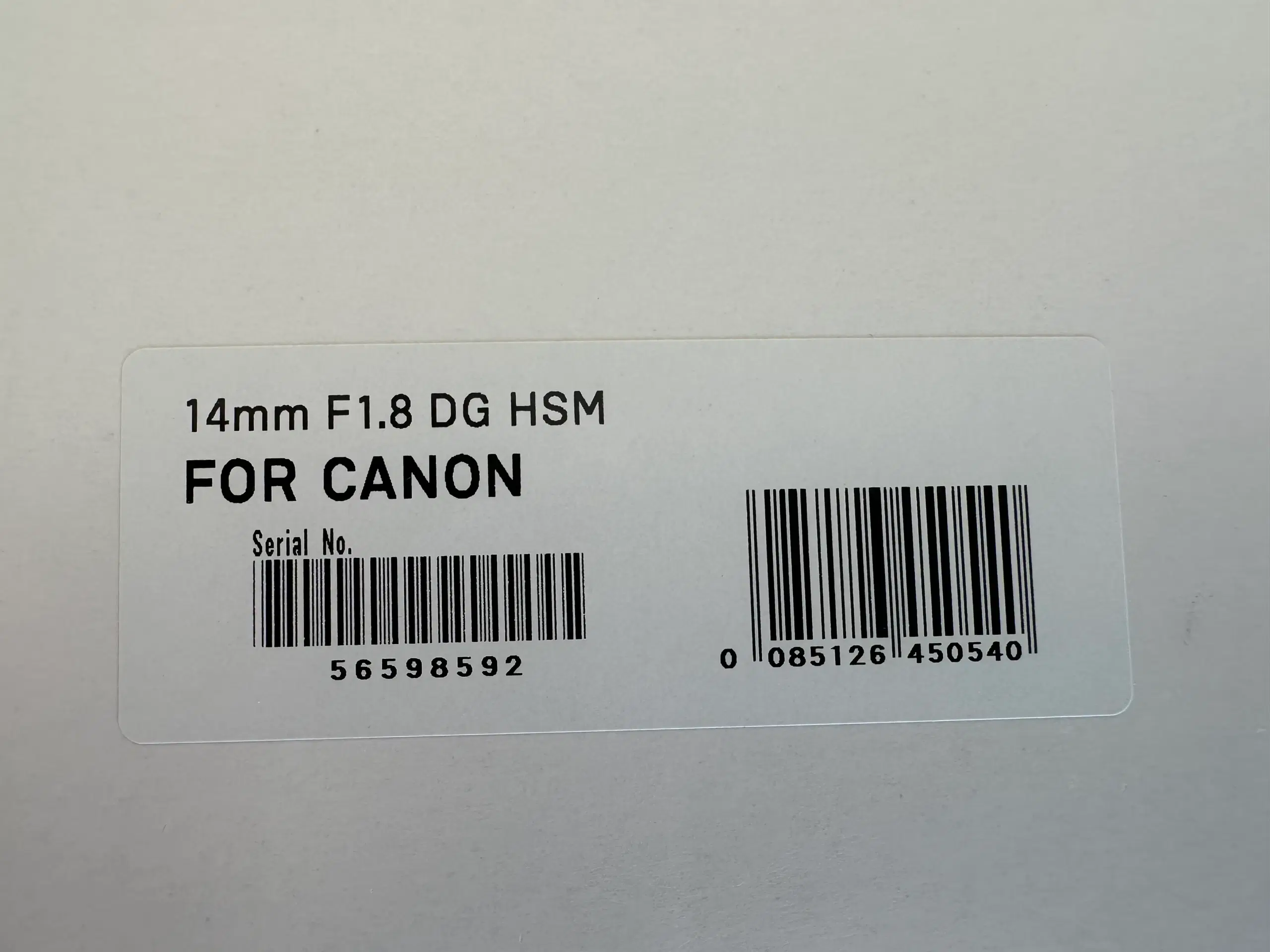 Sigma 14mm f/18 DG ART for Canon