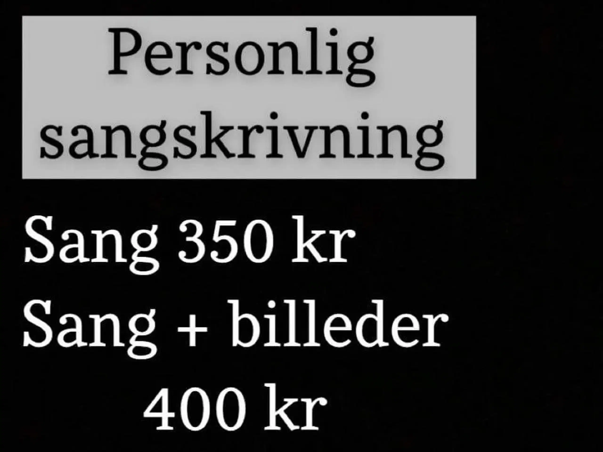 Festsang personlig