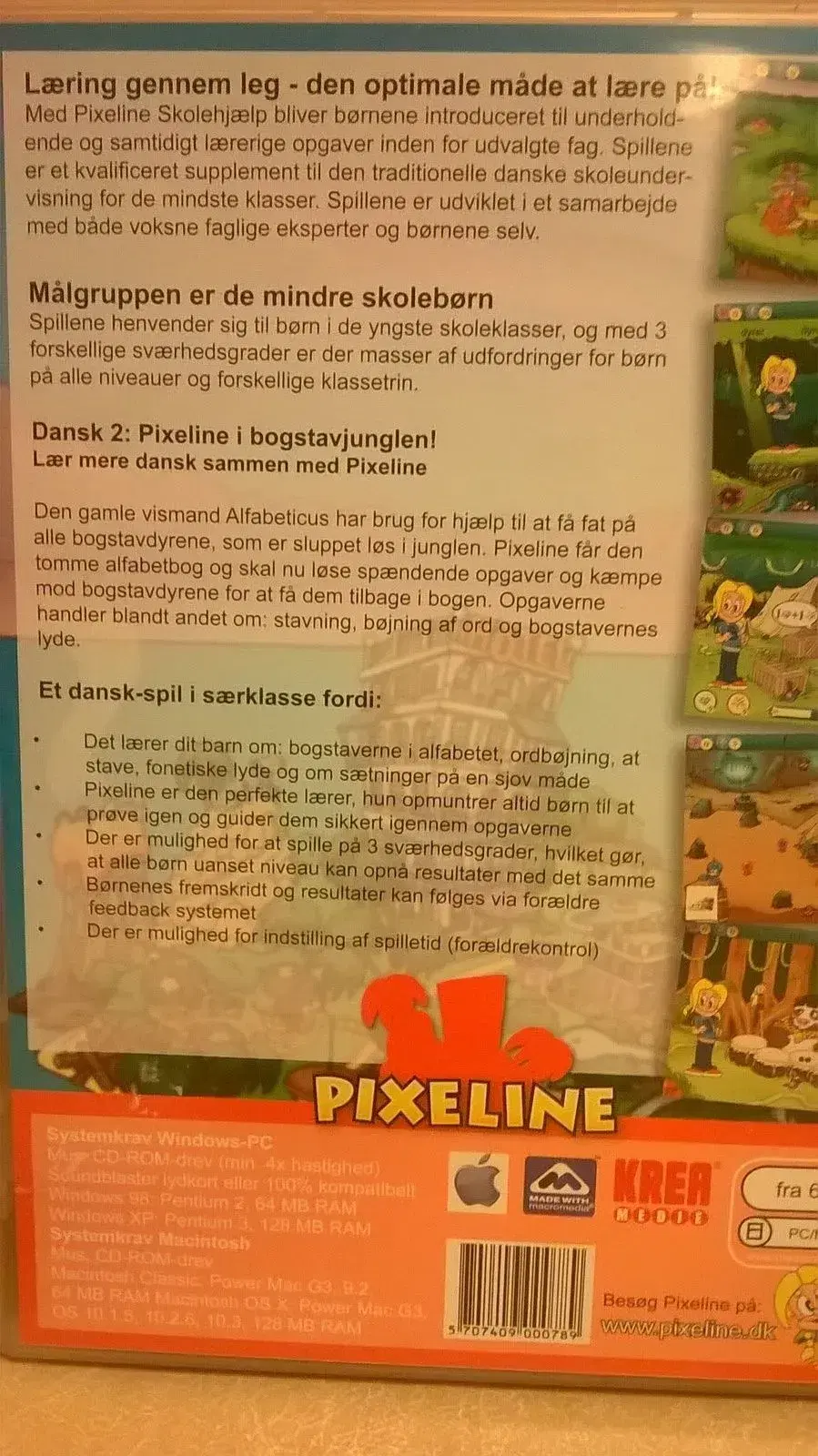 Pixeline computer læringsspil