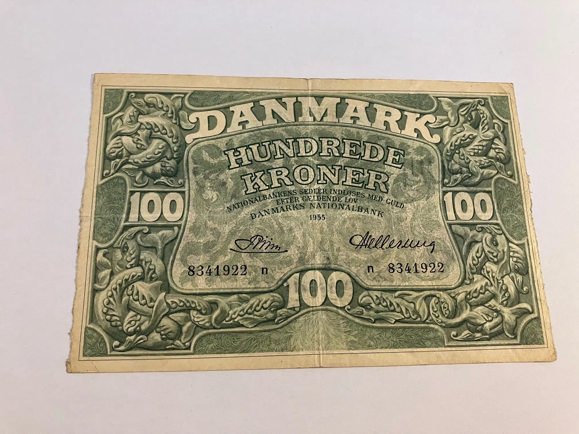 100 Kroner 1955 Danmark