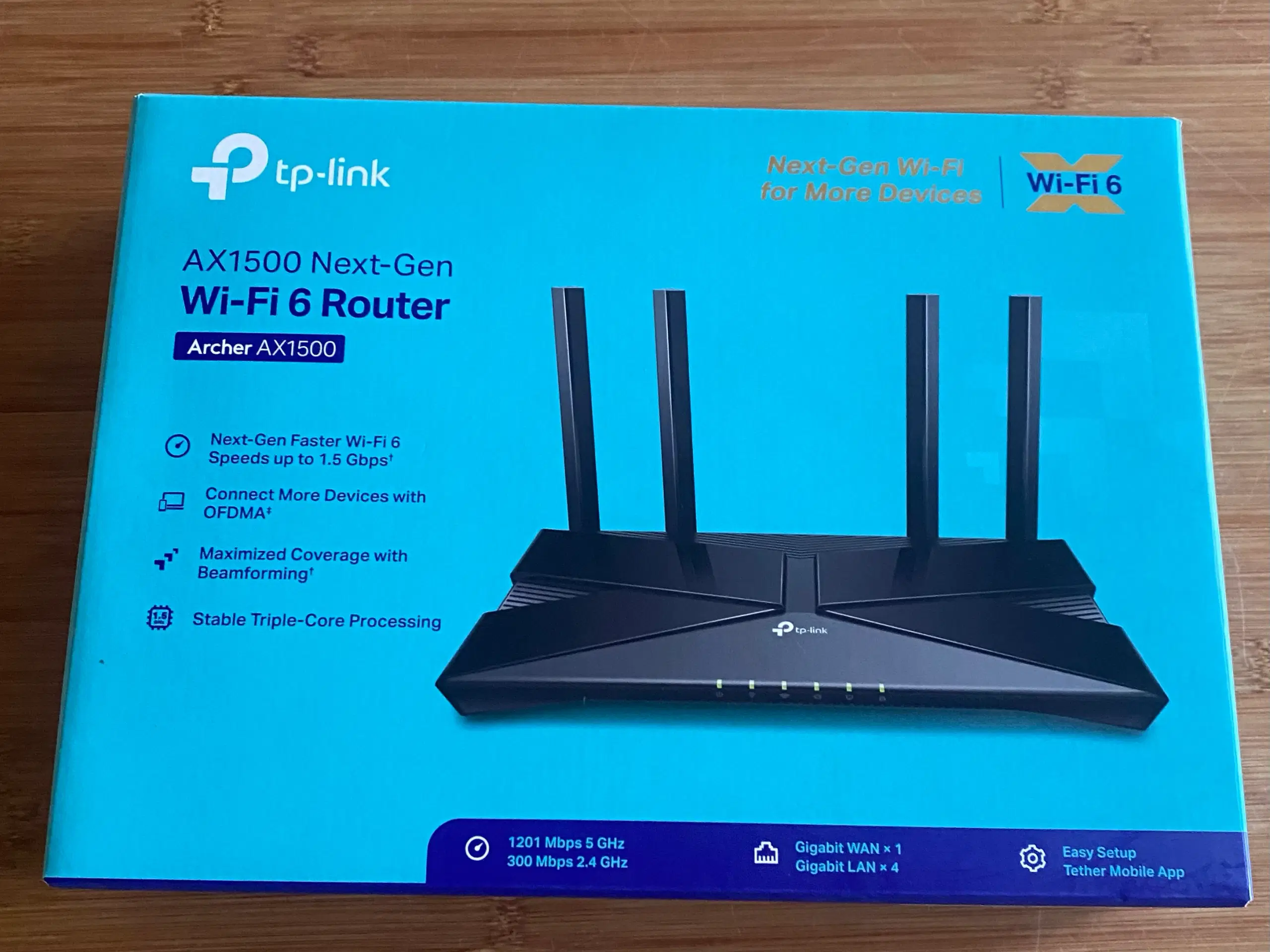 Helt ny TP-Link Archer AX1500 Wi-Fi 6 Router